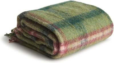 Womens Wool Blend Woven Throw
