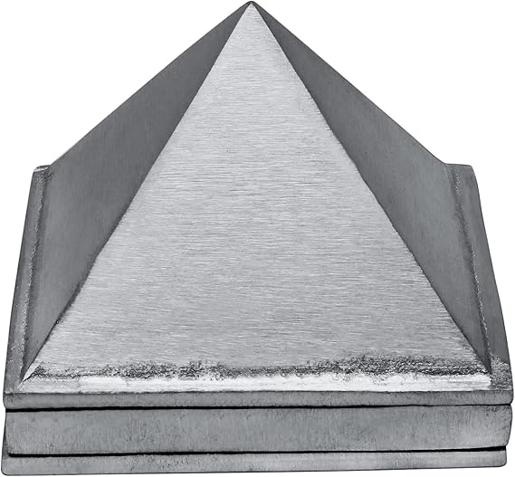 Metal Vastu Zinc 3 Layer Pyramid | Pure Zinc Vastu Remedy | 3-Inch | Pyramid for Positive Energy, Health & Wealth | Vastu Dosh Remedies for Home & Office | Pack of 1