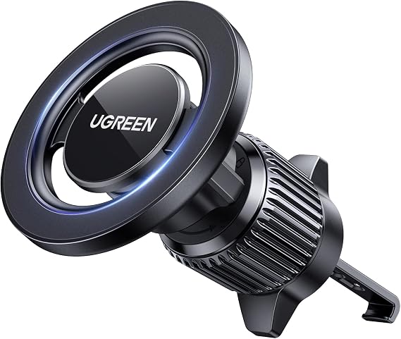 UGREEN Car Phone Mount for Magsafe Air Vent Car Mount Magnetic Phone Holder Compatible with iPhone 17 16 15 14 13 12 Pro Max, Strongest Magnet Black