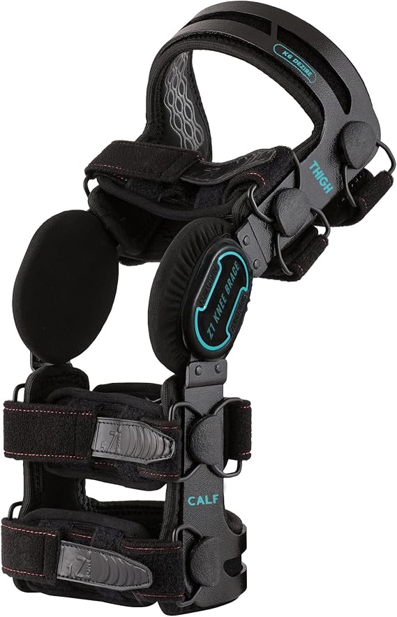 Z ONE Z1 K6 Hinged Unloader Metal Knee Brace for Men and Women - Knee Support for ACL, MCL, LCL, PCL, Sport Injuries, Mild Osteoarthritis, Meniscus Tears - Ideal for Running & Daily Activities (S10)