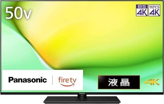 Panasonic 50V-Type LCD Television 4K TV-50W90A VIERA with Fire TV Built-in Anti-Tilt Stand 2024 Middle Model