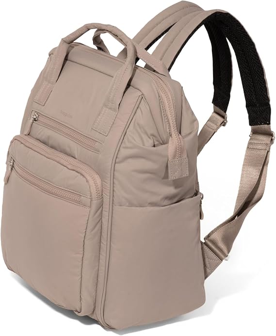 Baggallini, Womens, Chelsea Laptop Backpack, Moonrock Puff, One Size
