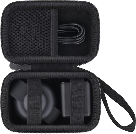 co2CREA Case for Anker MagSafe UFO 3-in-1 Wireless Charger Station, Black | Hard Travel Case Compatible with Anker MagGo 15W Foldable Travel Charging Pad and Adapter