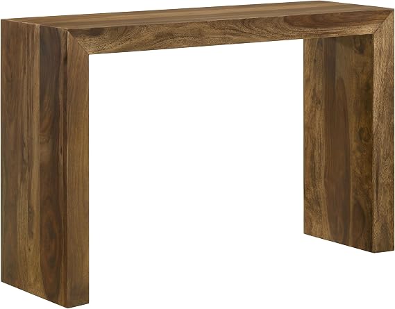Coaster Home Furnishings - Odilia - Solid Wood - 46-Inch Rectangular Console Table with U-Shaped Design - Farmhouse Style - Living Room and Hallway - Auburn - 708419