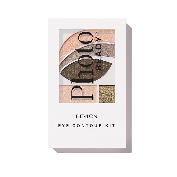 REVLON PhotoReady Eye Contour Kit Gray Palette, 501 Metropolitan, 0.1 oz