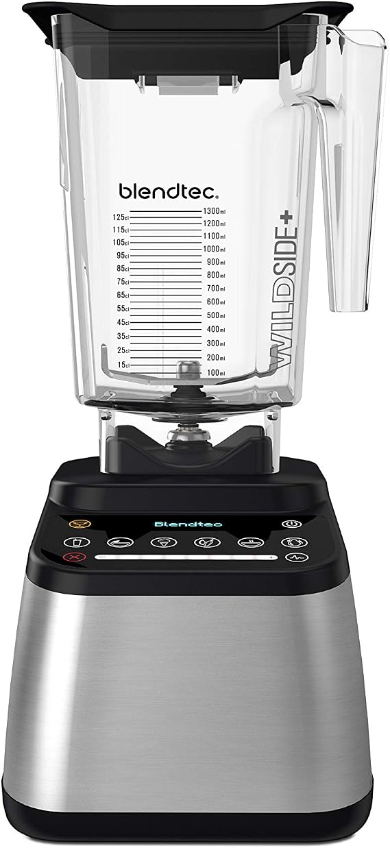 Blendtec Designer 725 High Speed Blender with WildSide+ Jar, 1800 W, 2.66 L - Stainless Steel