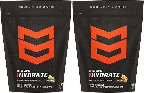 MTN OPS Hydrate Lemon Lime + Mango Peach Bundle