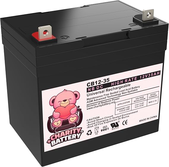 CB12350 12V 35Ah Replacement SLA Battery for CSB HS-1000 HS-2800 HS-6000