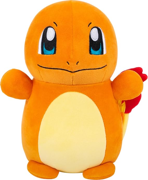 Squishmallows Original Pokemon 10in Charmander HugMees Ultrasoft Official Jazwares Plush (Medium-Sized)