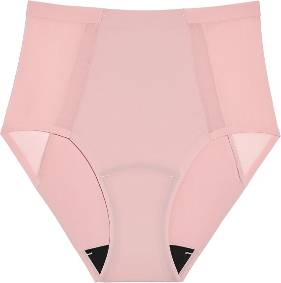 KNIX Women Leakproof Period Underwear No-Show Mesh High Rise Light Flow Protection, Absorbs 13 Regular Tampons