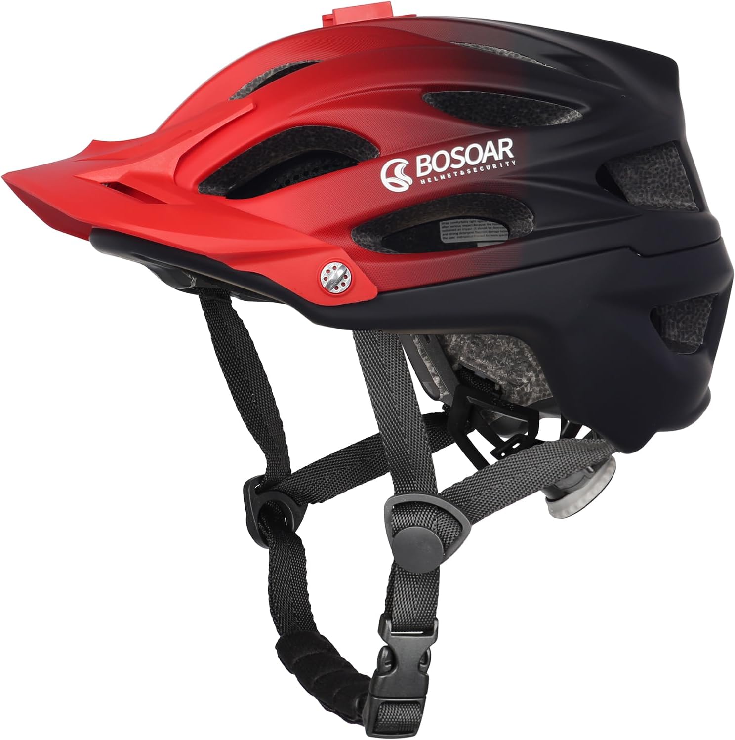 Mountain Bike Helmet,Adult Cycling Helmet with Camera Mount and Detachable Visor for Men Women Youth,Suggested Fit 55-61 Cm