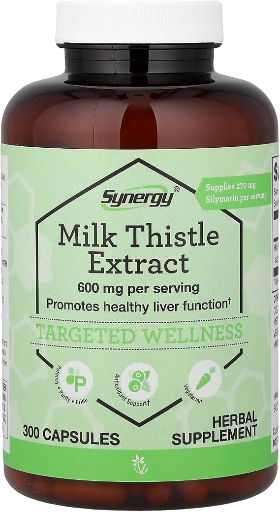 Vitacost Synergy, Milk Thistle Extract, 300 Capsules (300 mg per Capsule)
