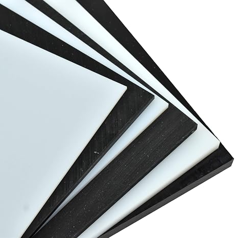 Repro Black UHMW Polyethylene Plastic Sheet 1 3/4" x 6" x 6", Ultra High Molecular Weight Polyethylene Board, Size 5.75 in x 5.75 in