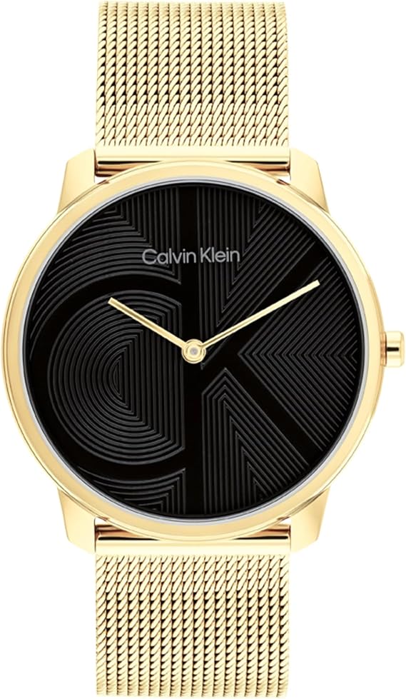 Calvin Klein Analogue Quartz Watch for Men and Women ICONIC Collection Available with Either a Link Stainless Steel Bracelet or a Mesh One