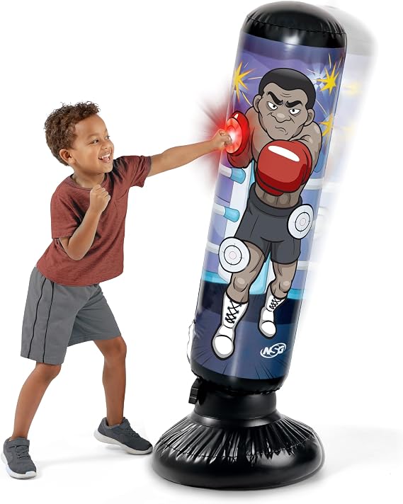 NSG Junior Electronic Weighted Kickboxing Punch Bag with LED Lights and Sounds