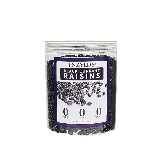 Unsweetened Dried Black Currants (14 oz) No Sugar Added, No Oil, No Concentrates Not Zante Currants (Ribes Nigrum)