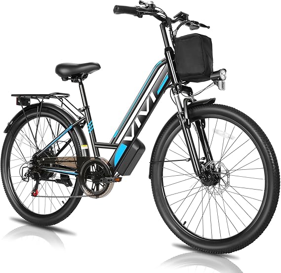 Vivi MT26GUL Electric Bike 26" Step Through Electric Bicycle