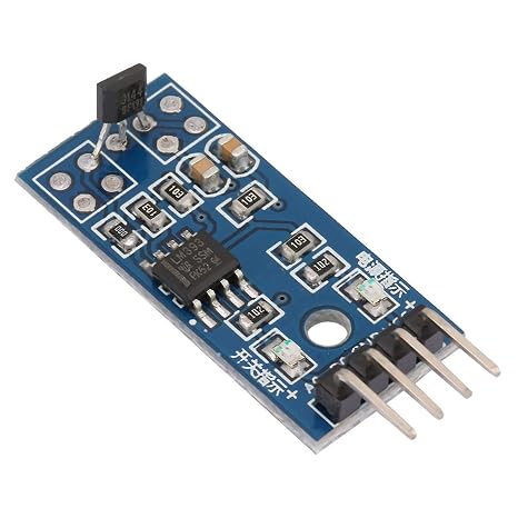 5Pcs Effect SensorSwitch,Switch Hall Sensor Linear Hall Effect Sensor 3.3V Magnetic Sensor Module Speed Counting Sensor Module Magnetic Detector Counting Sensor