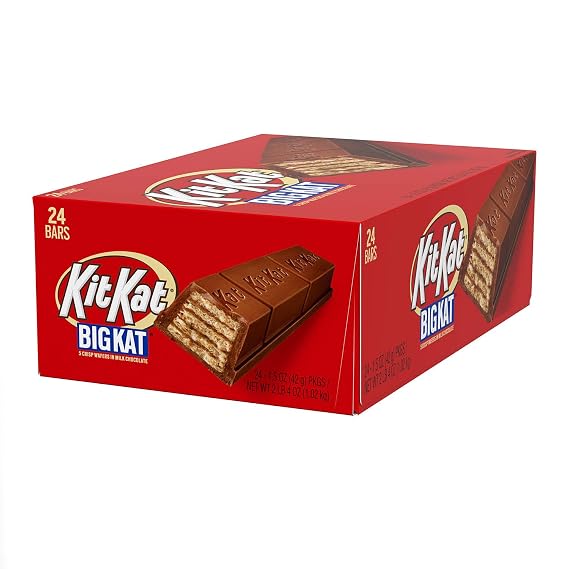 Kit Kat Big Kat 5 Crisp Wafers In Milk Chocolate 1.5 Oz Each 24 Bars
