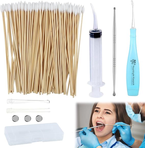 Tonsil Stone Remover Vacuum, Tonsil Flosser Halitosis Removal Tool Set