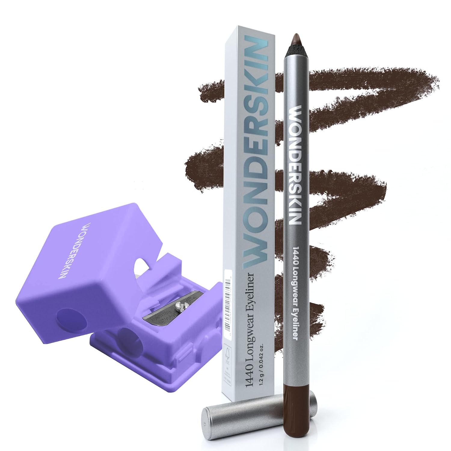 Wonderskin 1440 Eyeliner Kalamata with Wonderskin Cosmetic Sharpener