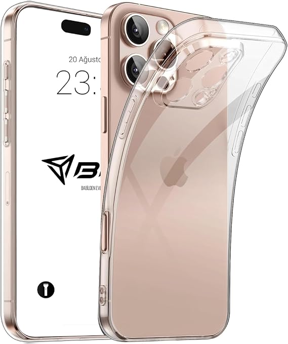 Babilden iPhone 16 Pro Max Kamera Korumalı Şeffaf Silikon Kılıf