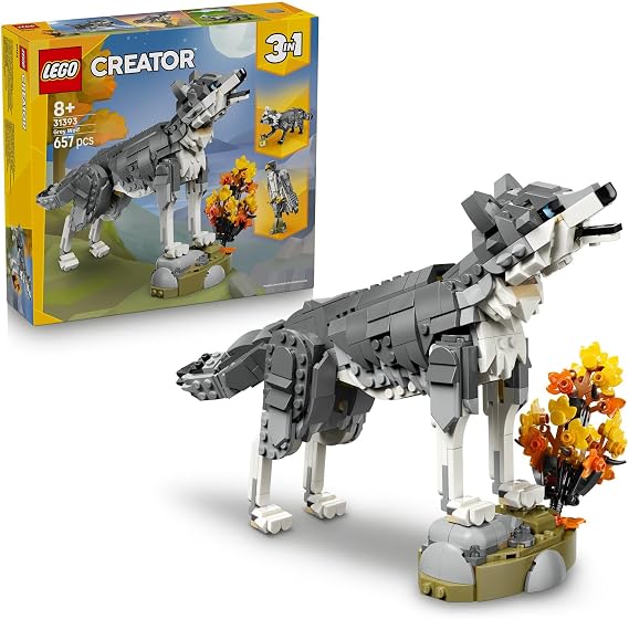 LEGO Creator 3’ü 1 Arada Orman Hayvanları: Gri Kurt 31393