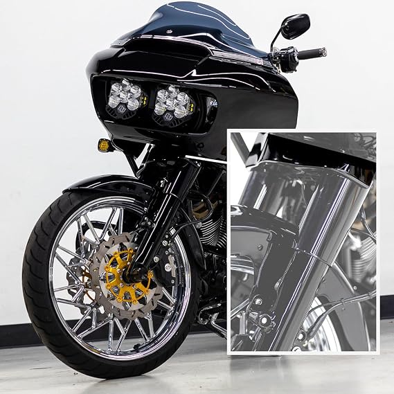 Paint Protection Film for Harley Davidson Motorcycle, 8-mil Thick, Triple Tree Cover (Black)