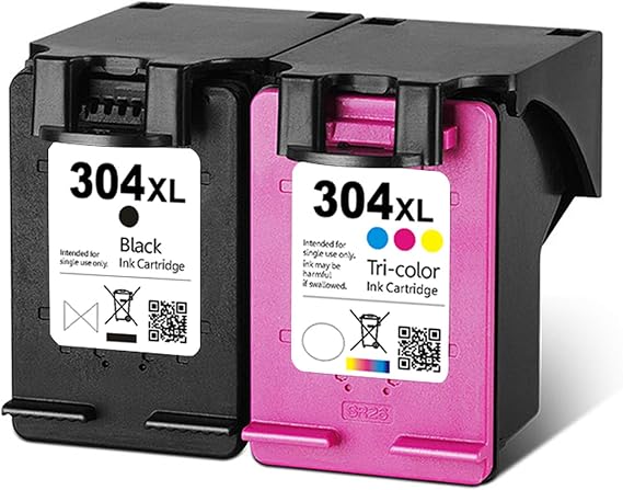 Remanufactured Ink Cartridge 304XL Replacement for HP 304 for HP304 XL 304 Ink Cartridges for HP Deskjet 2620 2630 2632 3720 3721 3723 3724 3730 for HP Envy 5010 5020 5030 5032 5034 5052 5055