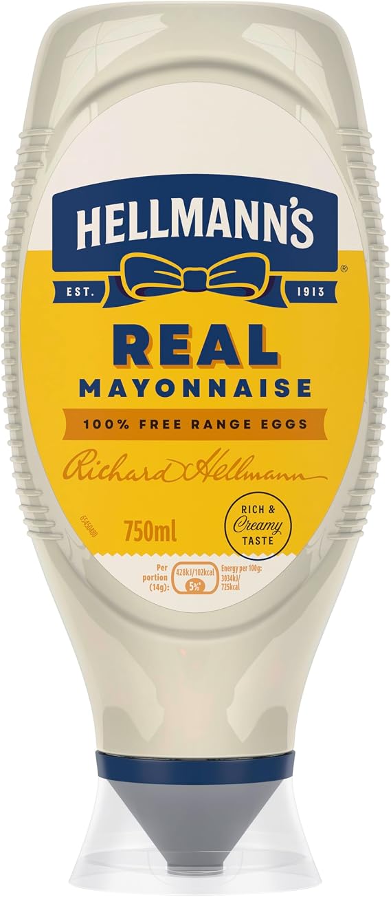 Hellmann's Real Squeezy Mayonnaise 750ml