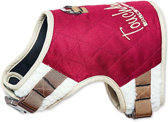 TOUCHDOG 'Tough-Boutique' Adjustable Fashion Designer Pet Dog Harness and Leash Combination, Medium, Dark Pink