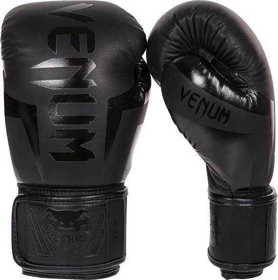 VENUM Elite Boxing Gloves Matte Black