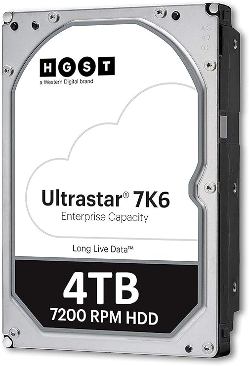 HGST Ultrastar 7K6000 4TB 7200 RPM 512e SAS 12Gb/s 128MB Cache 3.5-Inch Enterprise Internal Hard Disk Drive - HUS726040AL5210 (0F22795)