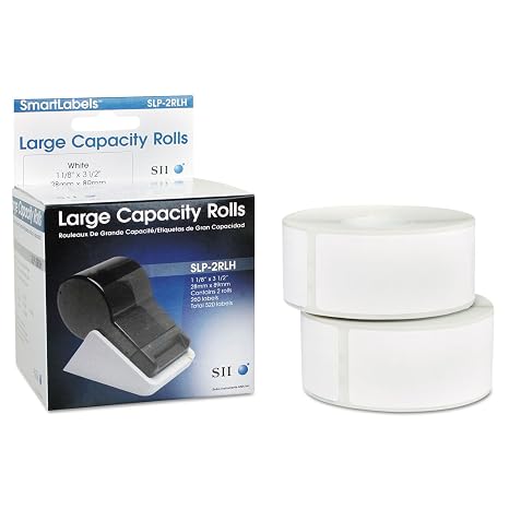 Seiko SLP2RLH Self-Adhesive Address Labels 1-1/8 x 3-1/2 White 520/Box