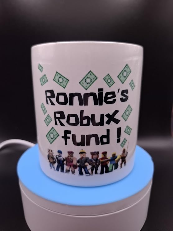 Robux Fund Customisable Money Box Insert Name Gift Money Box