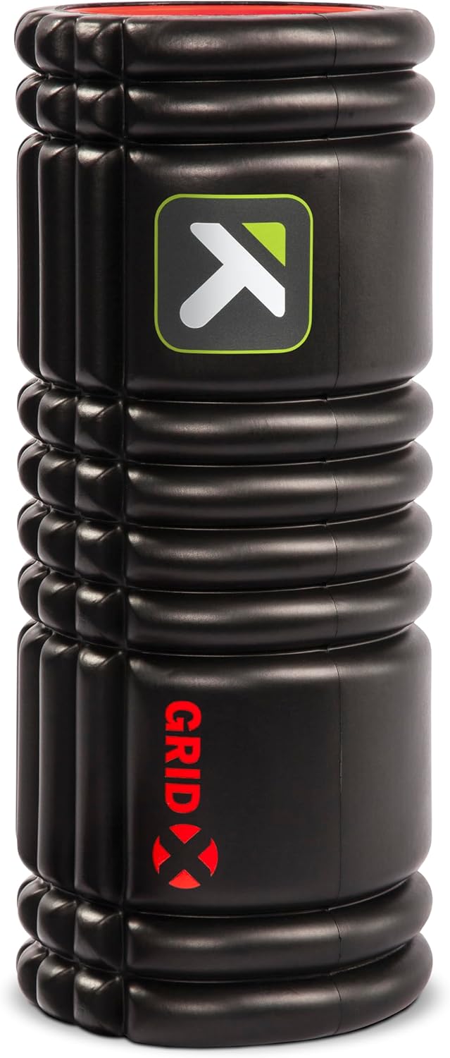 TriggerPoint GRID X Extra- Firm Foam Roller, Deep Tissue Muscle Massage, Versatile Foam Roller, Targeted Massage