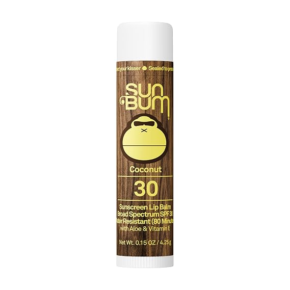 Sun Bum SPF 30 Sunscreen Lip Balm, Coconut - 0.15 oz Stick