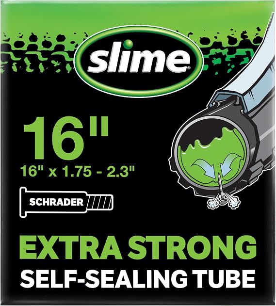 Slime Extra Stong Self-Sealing Tube 16" x 1.75-2.3" Schrader (Pack of 5)