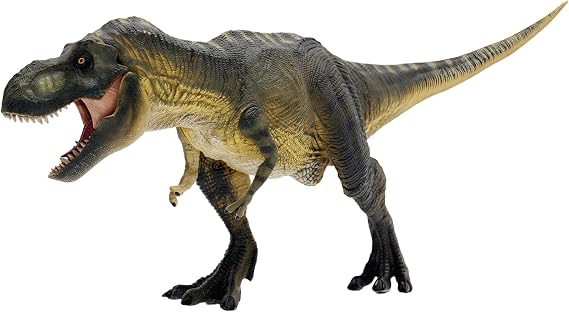 Gemini&Genius Tyrannosaurus Rex Dinosaur Figure, T-Rex Action Figure Model | Trex Toy with Movable Jaw, Realistic Prehistoric Dino Model, Birthday Gift & Cake Topper for Kids (Green)