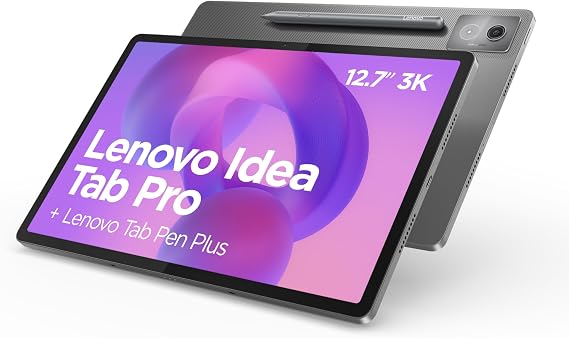 Lenovo Idea Tab Pro Android Tablet | 12.7 inch Full HD Display | MediaTek Dimensity 8300 | 256GB | Wi-Fi 6 | 8GB RAM | Luna Grey + Pen