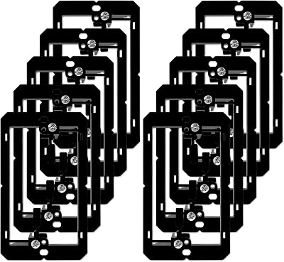 Iwillink Low Voltage Mounting Bracket 1-Gang, 10 Pack for Single Gang Wall Plate, Telephone Wires, Network Cables, HDMI, Coaxial, Speaker Cables