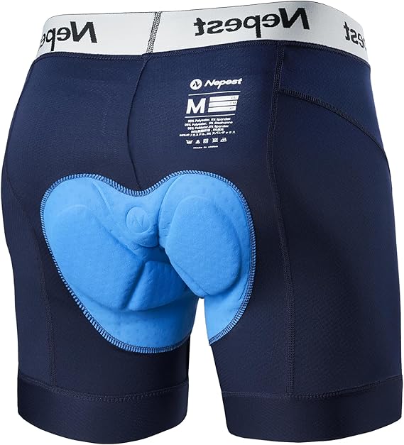 Nepest Mens Cycling Underwear 4D Padded Bike Shorts MTB Liner