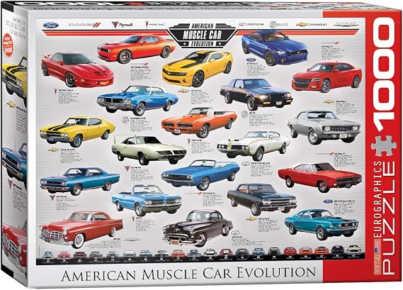 EuroGraphics Muscle Car Evolution Jigsaw Puzzle (1000-Piece)