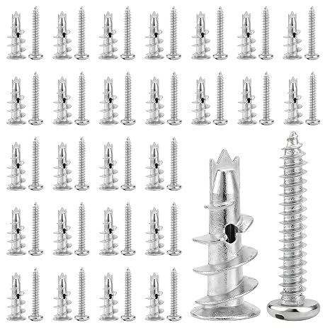 60PCS Heavy Duty Plasterboard Fixings, Self Drilling