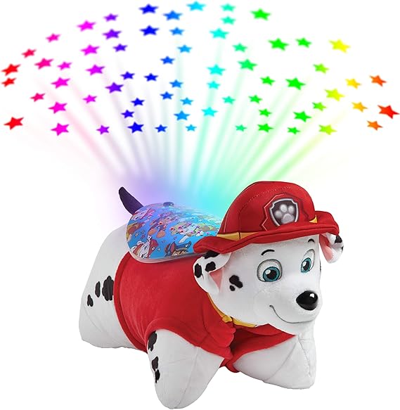 Pillow Pets Paw Patrol Marshall Sleeptime Lites 11" Stuffed Animal Plush Nightlight