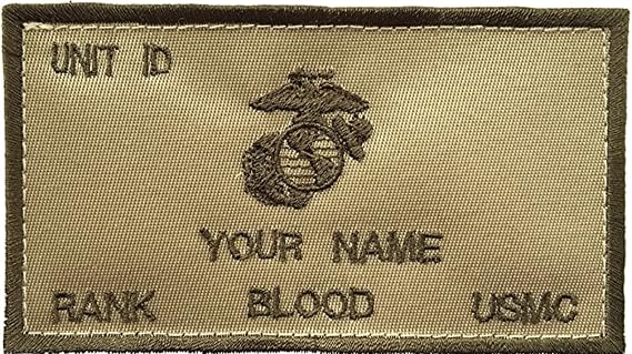 Flak Jacket Identification Patch/Tag with Fastener