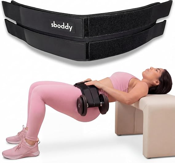 Hip Thrust Belt for Dumbbells Heavy, Kettlebells & Plates