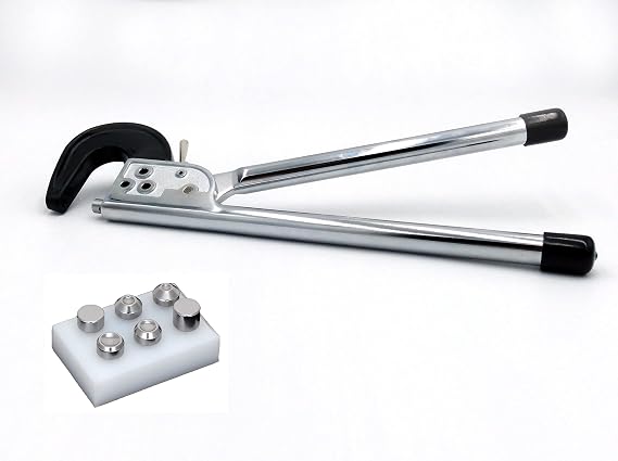 Wicks Aircraft 2 Inch Hand Rivet Squeezer Set, for Hard Rivets, Includes 6 Piece Rivet Set
