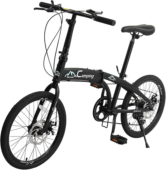 Ktaxon 20 in Folding Bike Adult Foldable Bike, 7-Speed Folding Bicycle