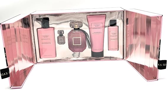 Victoria's Secret Bombshell Gift Set, 3.4 fl oz Eau de Parfum, Travel Size EDP, Lotion, Fragrance Wash, 5 Pieces
